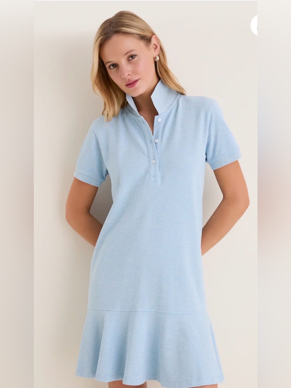 Tuckernuck Light Blue Short-Sleeve Polo Dress
